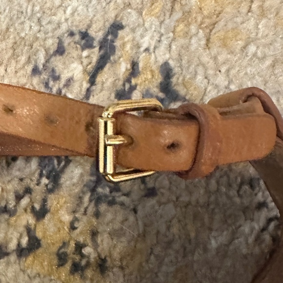 Tory Burch Phoebe leather sandal camel tan brown, size 12 - Picture 9 of 13